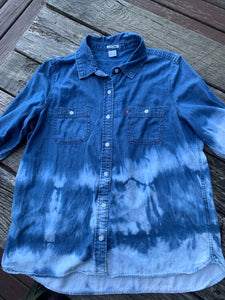 Vintage Lee Denim Distressed Shirt