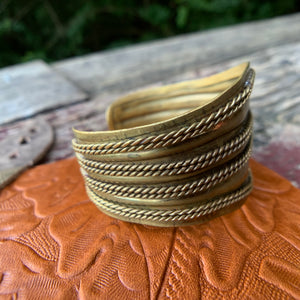 Private Collection Vintage Brass Cuff