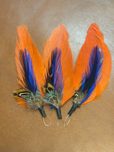 Load image into Gallery viewer, Orange Crush Cluster Hat Feathers