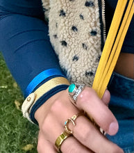Load image into Gallery viewer, Metallic Leather Bracelet