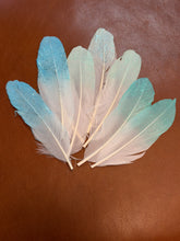 Load image into Gallery viewer, Turquoise Shine Medium Feather Hat Jazz