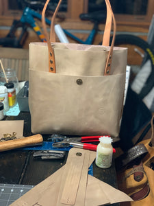 Big Mama Tote in Blonde Leather