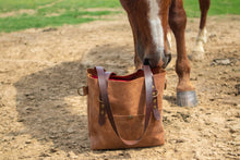 Load image into Gallery viewer, Custom Photographer&#39;s Big Mama Tote in Rustic Oil Tanned Leather