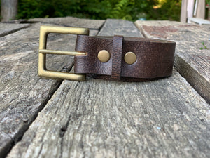 Men's Handcrafted Leather Water Buffalo Belt