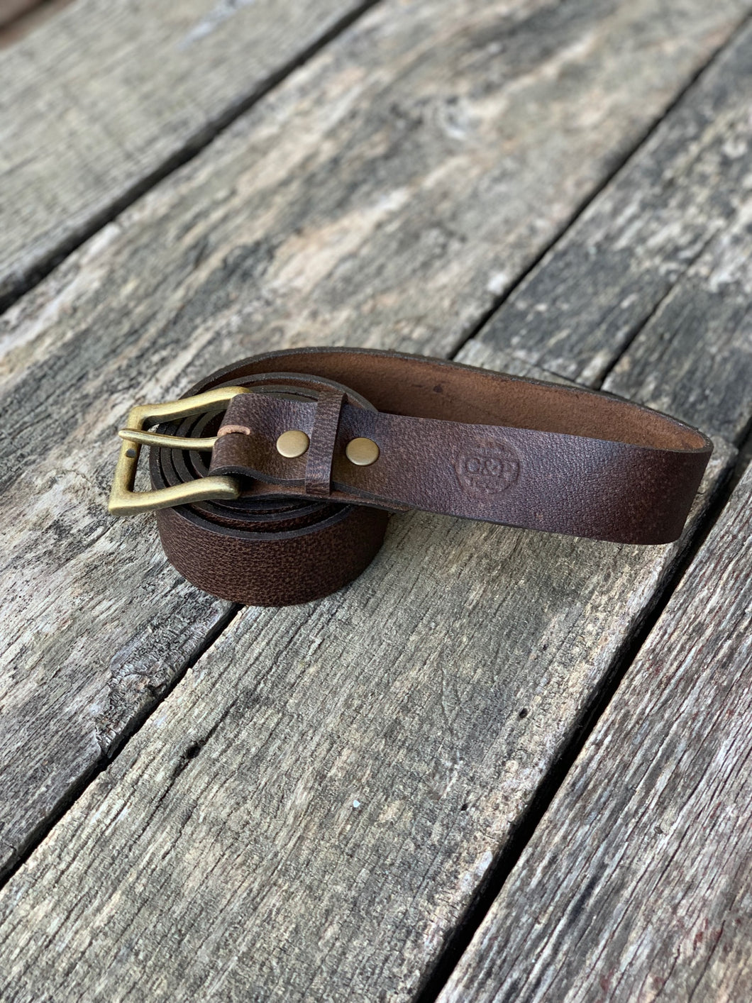 Men's Handcrafted Leather Water Buffalo Belt