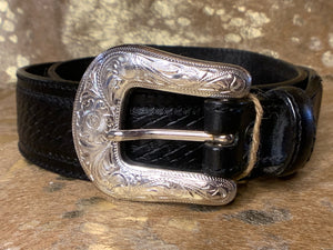 Vintage Leather Snap-Back Belt