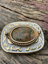 Load image into Gallery viewer, Vintage &quot;Floral Garden&quot; Belt Buckle