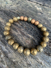 Load image into Gallery viewer, Bronze Luster Agate Bracelet