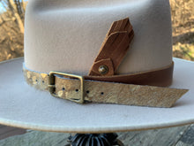 Load image into Gallery viewer, Little Leather Feather Hat Jazz