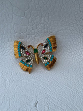 Load image into Gallery viewer, Colorful Vintage Butterfly Brooch