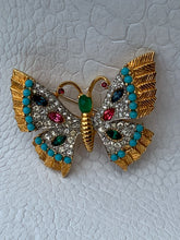 Load image into Gallery viewer, Colorful Vintage Butterfly Brooch