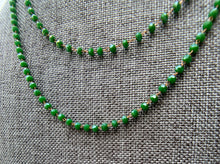 Load image into Gallery viewer, Green with Envy Dainty Beaded Necklace