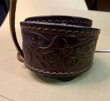 Load image into Gallery viewer, Vintage Floral Leather Tooled Belt