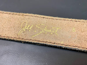 Vintage Floral Leather Tooled Belt