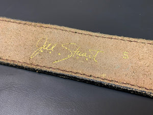 Vintage Floral Leather Tooled Belt