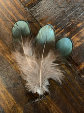Load image into Gallery viewer, Emerald Cluster Hat Feathers