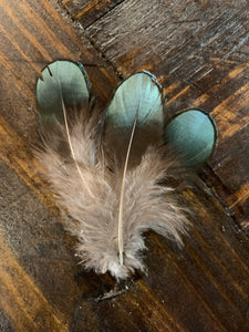 Emerald Cluster Hat Feathers
