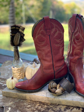 Load image into Gallery viewer, Red Vintage Wrangler Cowboy Boots