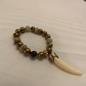 Unique Handcrafted Multi-Stone Beaded Bracelet