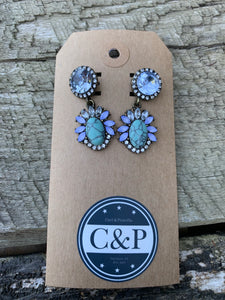 Sparkling Turquoise Earrings