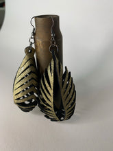 Load image into Gallery viewer, Golden Sky Leather Earrings (Large Option)
