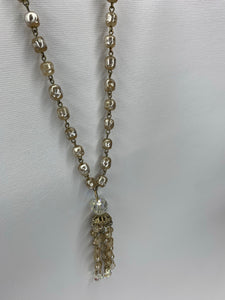 Vintage Pearl Tassel Necklace