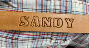 “Sandy” Vintage Western Snap-Back Belt