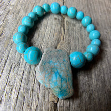 Load image into Gallery viewer, Turquoise Bracelet with Large Stone Accent