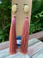 Load image into Gallery viewer, Blush Tassel Earrings