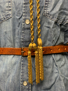 Slim Shady Western Leather Belt
