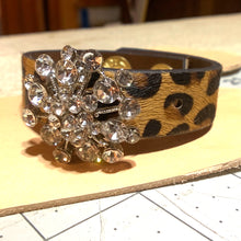 Load image into Gallery viewer, “Gigi” Hair on Hide Cuff with Vintage Accent