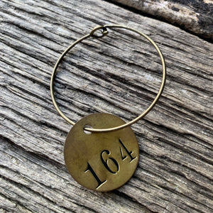 Vintage Brass Tag Collection Bracelet #164