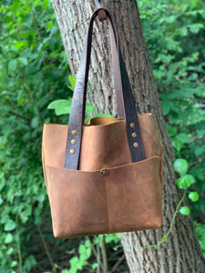 Big Mama Tote in Rustic Oil Tanned Leather
