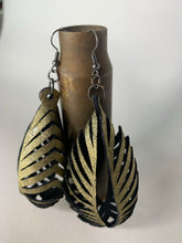 Load image into Gallery viewer, Golden Sky Leather Earrings (Large Option)