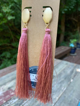 Load image into Gallery viewer, Blush Tassel Earrings