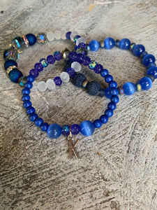 Custom KY Blue Bracelet Set