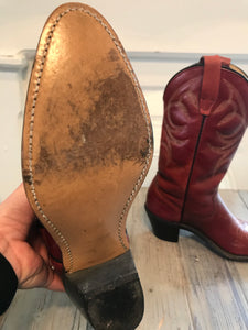 Red Vintage Wrangler Cowboy Boots