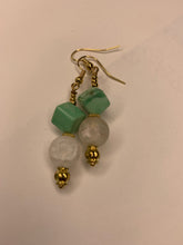 Load image into Gallery viewer, Green Turquoise &amp; Quartz Earrings