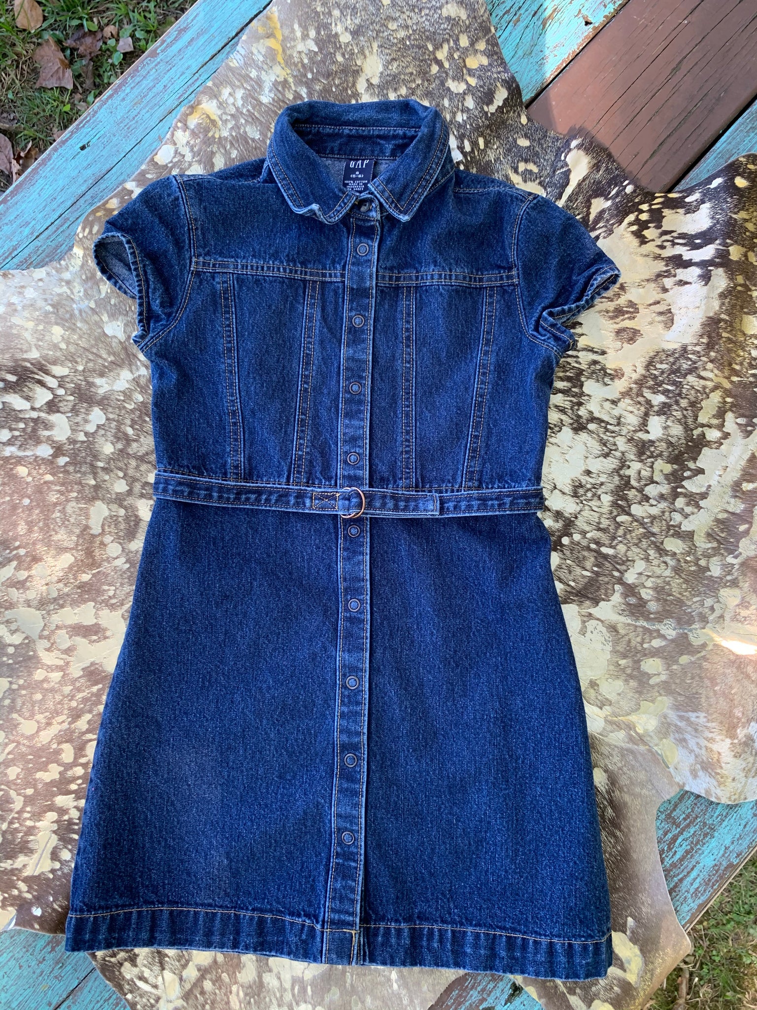 vintage gap denim dress 90s gap dress