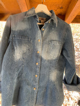 Load image into Gallery viewer, Distressed Denim Shirt