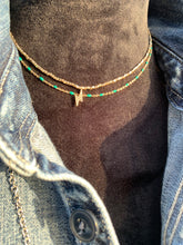 Load image into Gallery viewer, Dainty Lightning Bolt Beaded Necklace