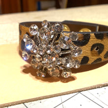 Load image into Gallery viewer, “Gigi” Hair on Hide Cuff with Vintage Accent