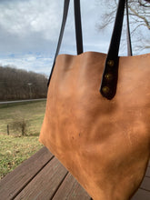 Load image into Gallery viewer, Big Mama Tote in Rustic Brown Denver Leather