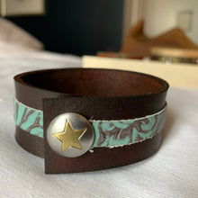 Load image into Gallery viewer, “Lone Star” Leather Cuff