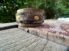 Load image into Gallery viewer, “Dirty Rip” Leather Cuff