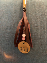 Load image into Gallery viewer, C&amp;P Custom Bullet &amp; Vintage Brass Tag Tassel Necklace