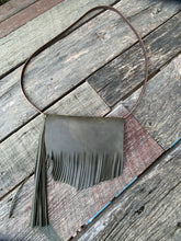 Load image into Gallery viewer, “The Gloria” Cross-Body Bag in Military Green Denver Hide