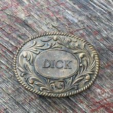 Load image into Gallery viewer, The Kinney Co. 1977 Vintage “Dick” Belt Buckle