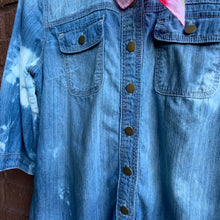 Load image into Gallery viewer, Vintage Gap Distressed Denim Shirt Dress