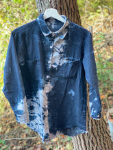 Load image into Gallery viewer, Distressed Denim Shirtdress
